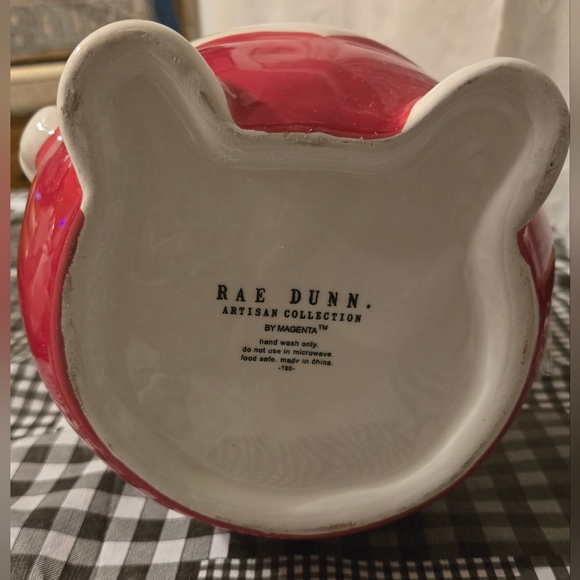 Rae Dunn 2021 Gnome XOXO Cookie Jar Made in China 10.5" Tall - Picture 3 of 5